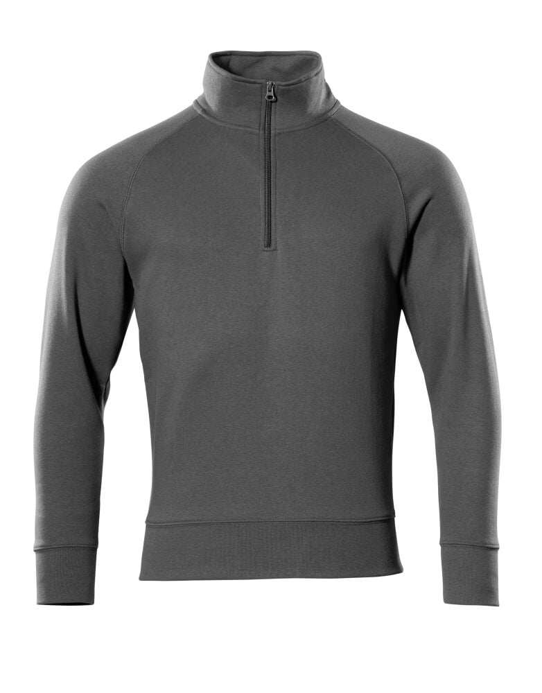 Sweatshirt with half zip CROSSOVER dark anthracite