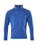 Sweatshirt with half zip CROSSOVER azurblau