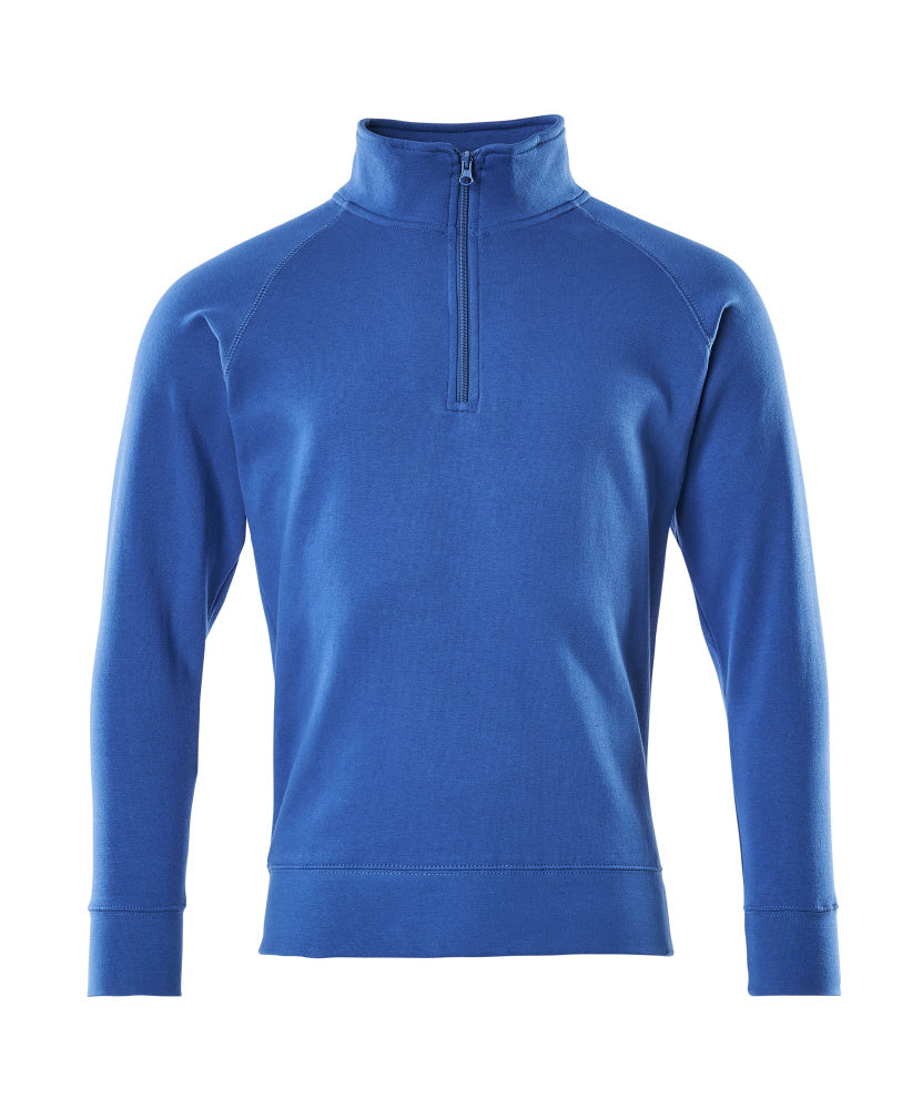 Sweatshirt with half zip CROSSOVER azurblau