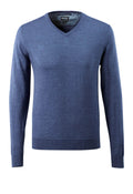 Knitted Jumper FRONTLINE blue-flecked