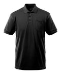 Poloshirt mit Brusttasche CROSSOVER schwarz