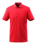 Poloshirt mit Brusttasche CROSSOVER traffic red