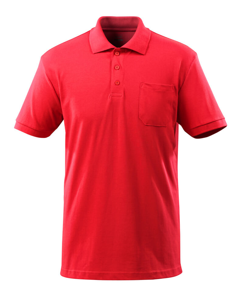 Poloshirt mit Brusttasche CROSSOVER traffic red