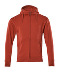 Hoodie mit Reißverschluss CROSSOVER rot
