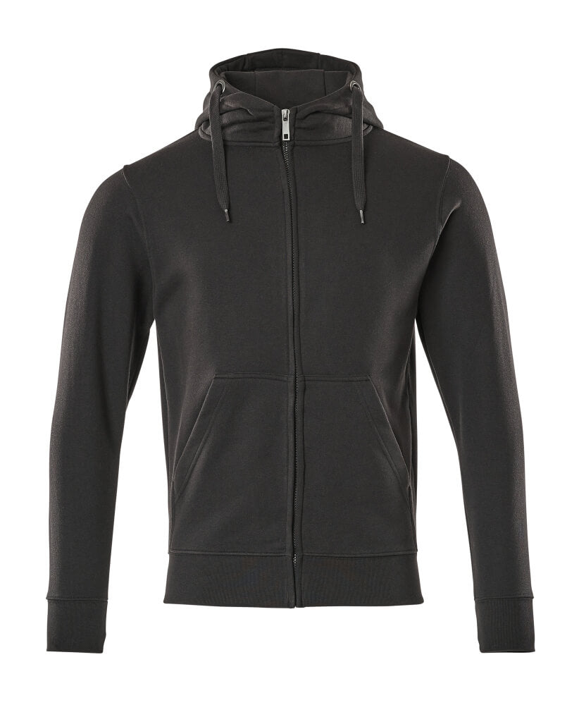 Hoodie mit Reißverschluss CROSSOVER schwarz
