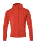 Hoodie mit Reißverschluss CROSSOVER traffic red