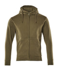 Hoodie mit Reißverschluss CROSSOVER moss green