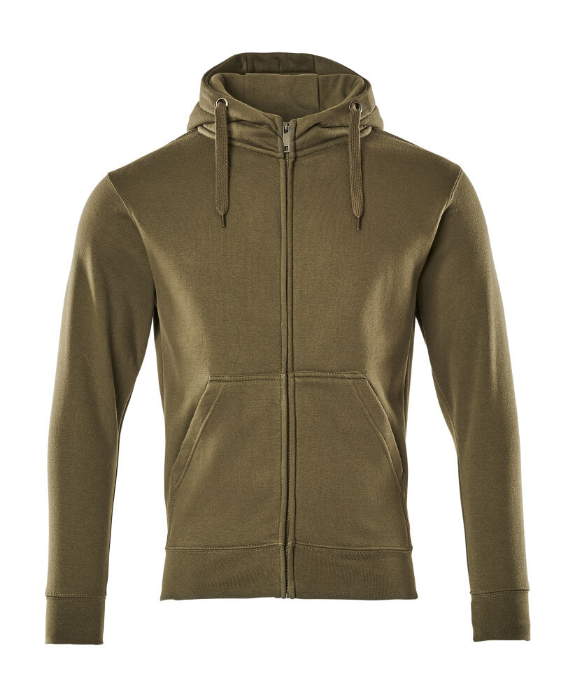 Hoodie mit Reißverschluss CROSSOVER moss green