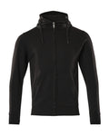 Hoodie mit Reißverschluss CROSSOVER deep black