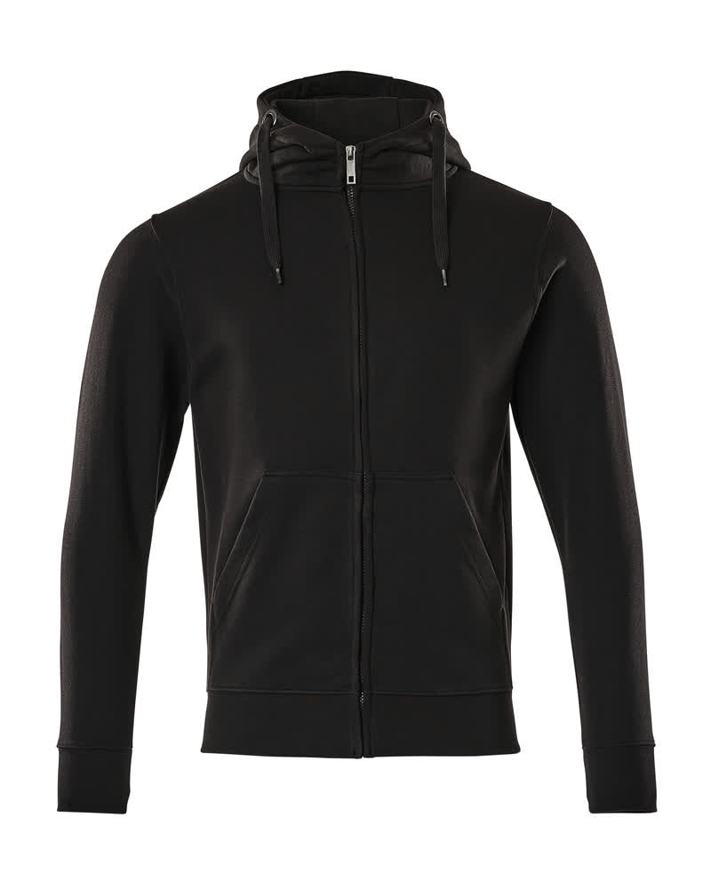 Hoodie mit Reißverschluss CROSSOVER deep black