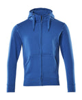 Hoodie mit Reißverschluss CROSSOVER azurblau