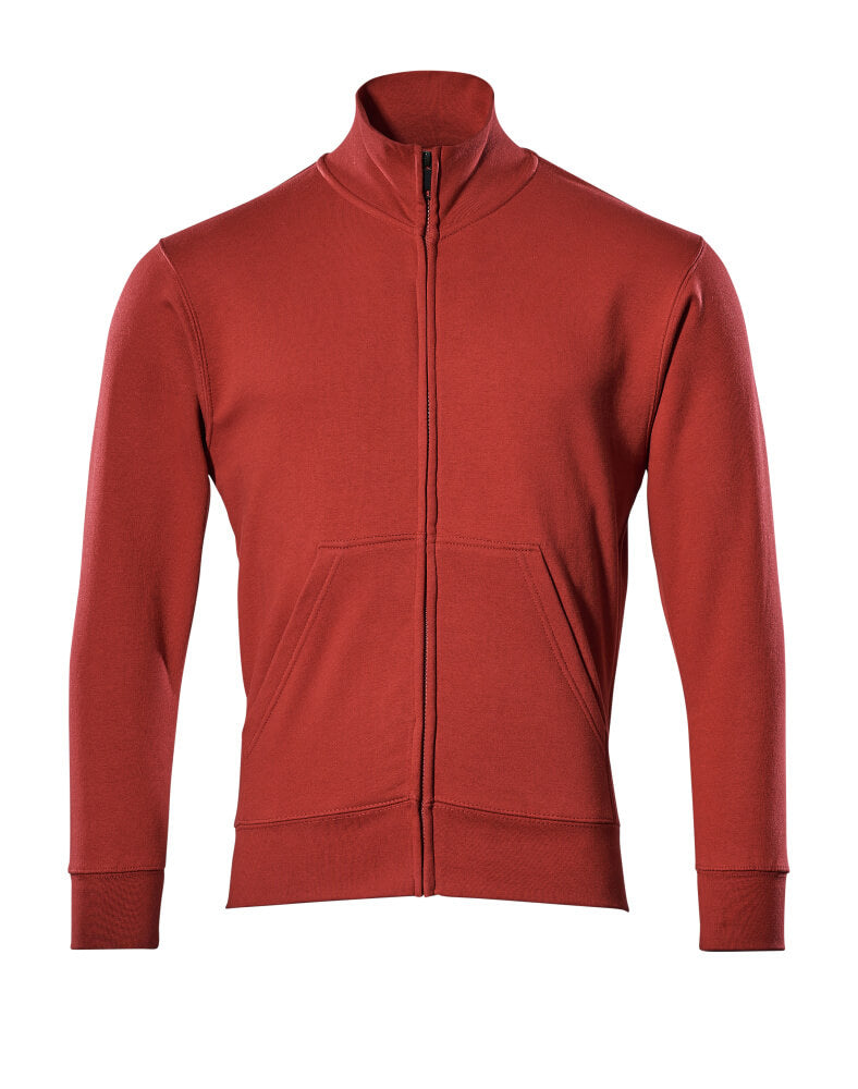 Sweatshirt mit Reißverschluss CROSSOVER rot