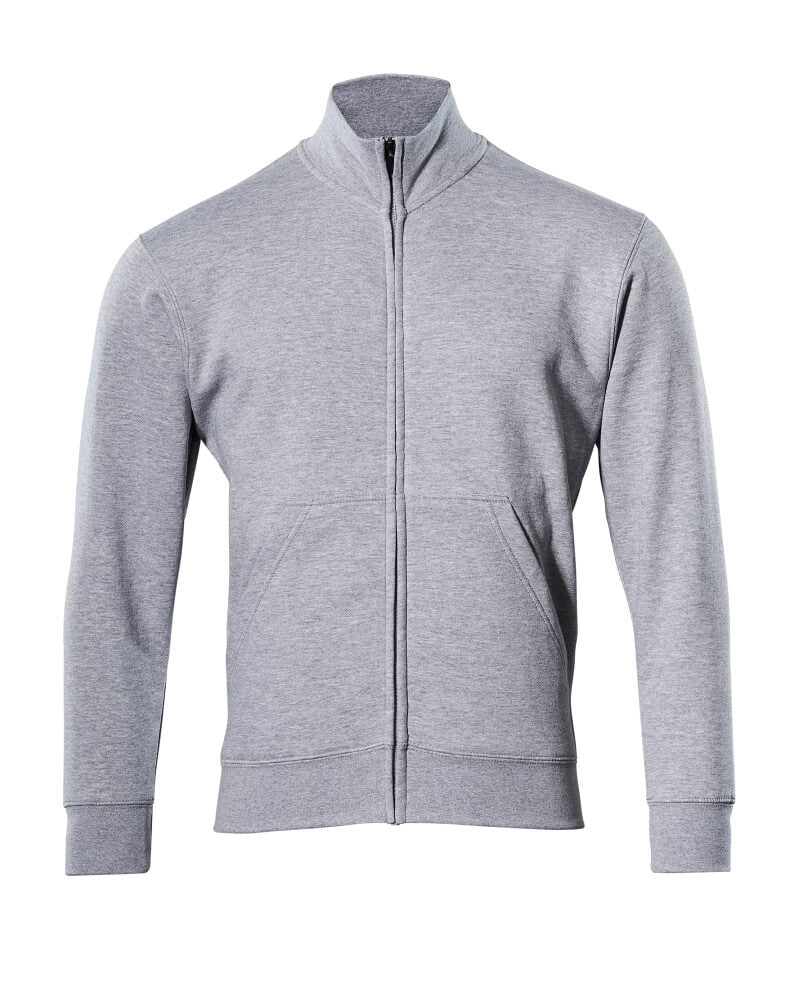 Sweatshirt mit Reißverschluss CROSSOVER grey-flecked