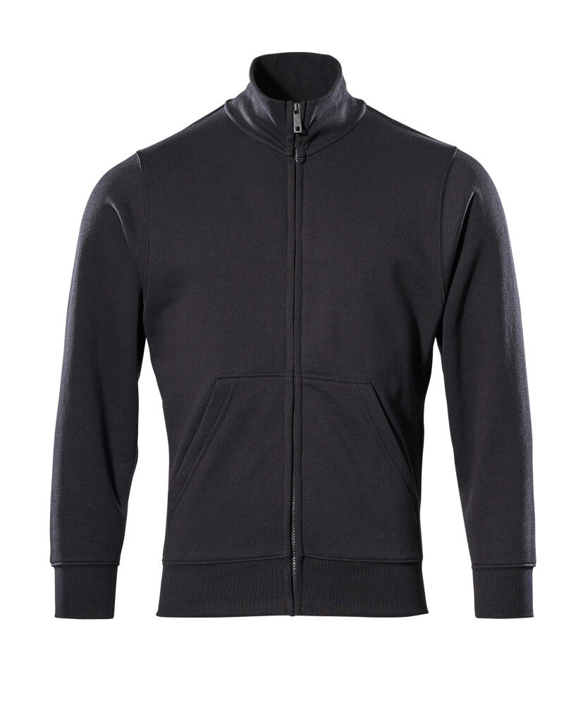 Sweatshirt mit Reißverschluss CROSSOVER schwarz