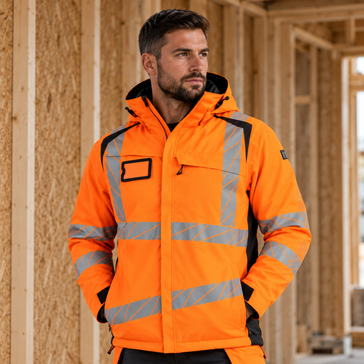 Winterjacke ACCELERATE SAFE hi-vis orange/dark navy