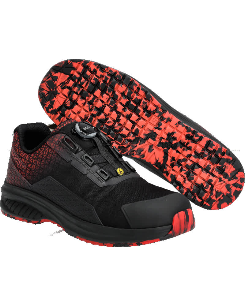 Sicherheitsschuh FOOTWEAR ACCELERATE black/traffic red