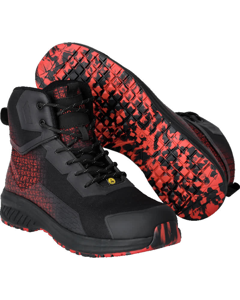 Sicherheitsstiefel FOOTWEAR ACCELERATE black/traffic red