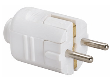 Stecker mit Erdung gerade