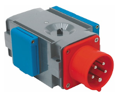 Adapter 416-6/1xschuko 1