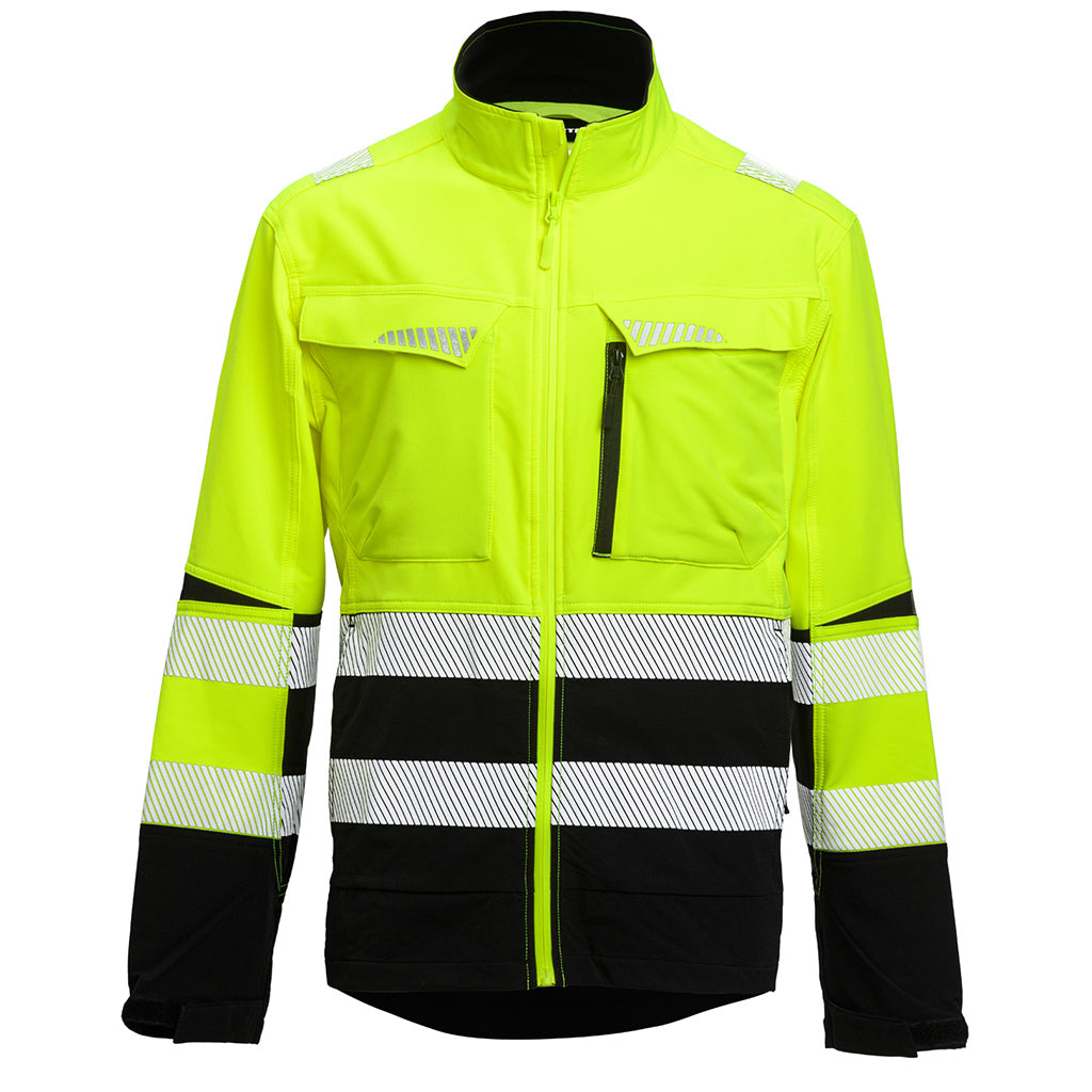 Wortex W925 Warnschutz- stretch Jacke gelb/schwarz
