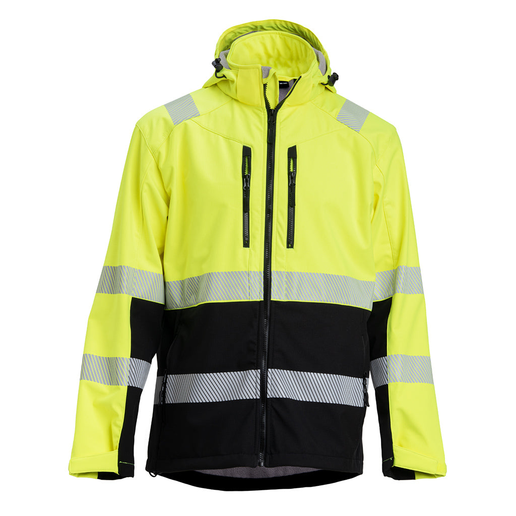 Wortex W927 Warnschutz- Softshelljacke gelb/schwarz