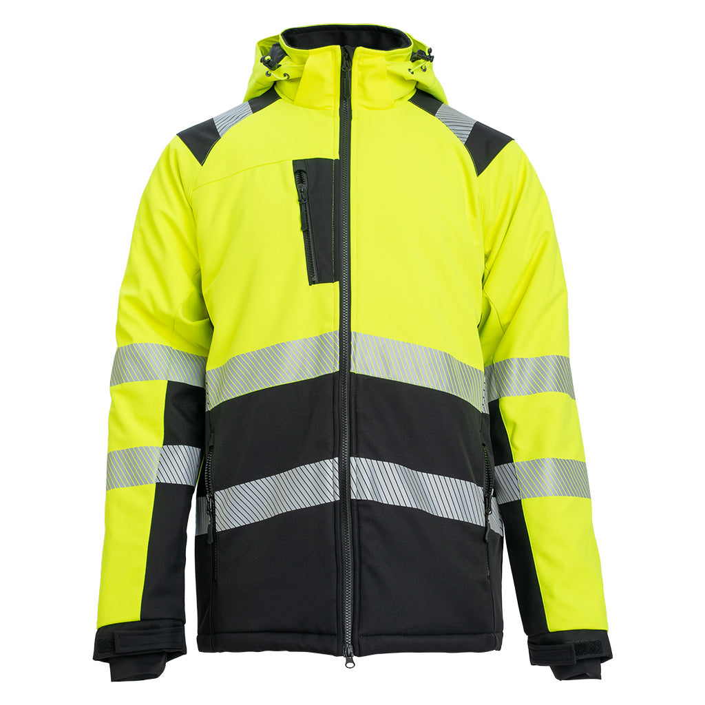 Wortex W950 NORDY Softshell-Winter-Arbeitsjacke neongelb