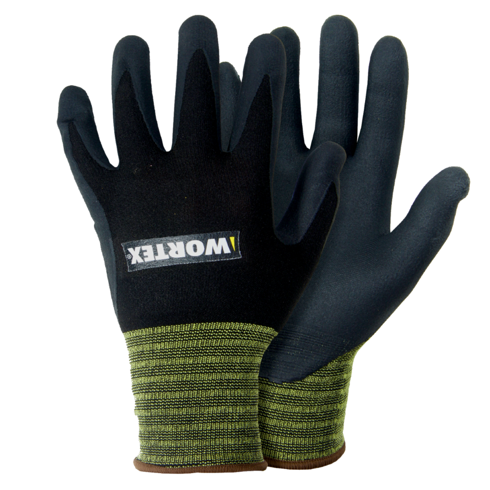 Wortex 6217...6221 nitriilbeschichtete Handschuhe schwarz